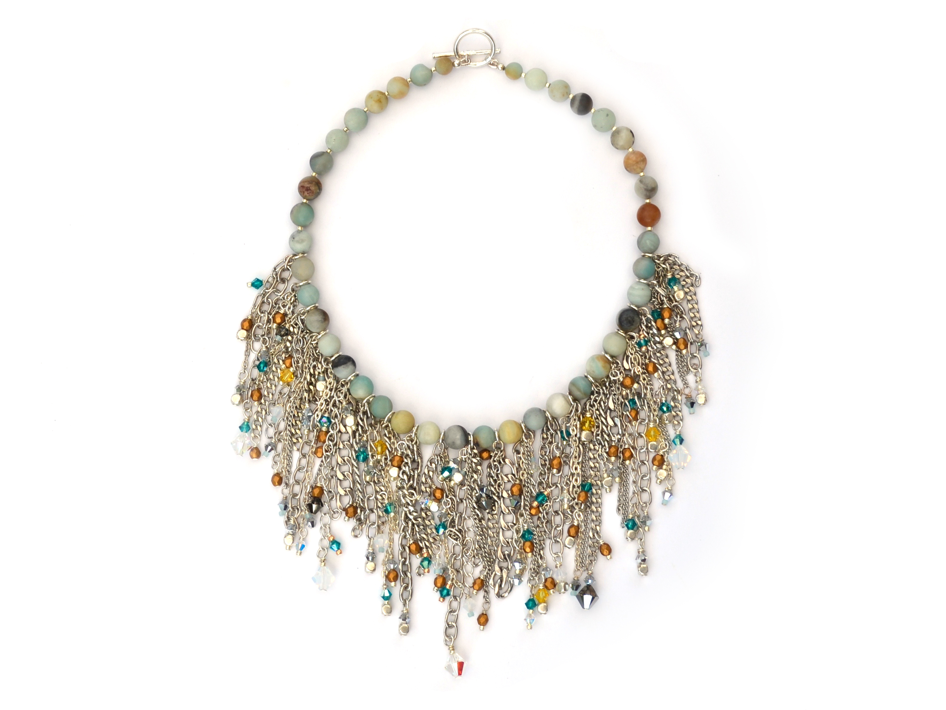 Bespoke jewellery at Aura using pearls and semi-precious stones.